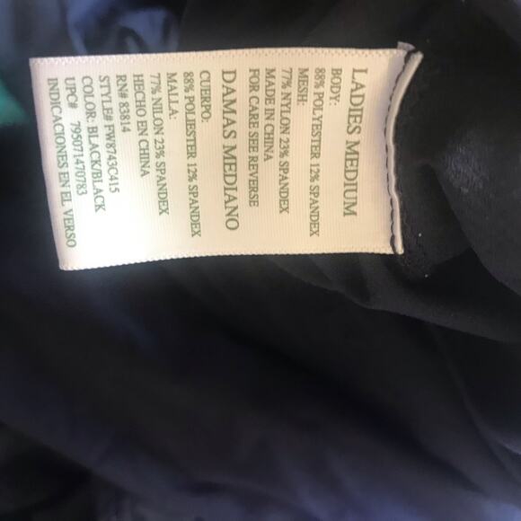 Tangerine Cropped Black Mesh Insert Athletic Pants Women’s Size Medium - Picture 8 of 8